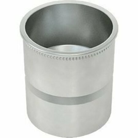 BSC PREFERRED Metric Low-Profile Rivet Nut Tin-Zinc-Plated Steel M8x1.25 Internal Thread 15.2mm Long, 10PK 91230A011
